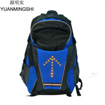 YUANMINGSHI Cycling 18L LED Reflective Safety Backpack Bag With LED Safety Reflective Turn Signal Vest Bag With Remote Control