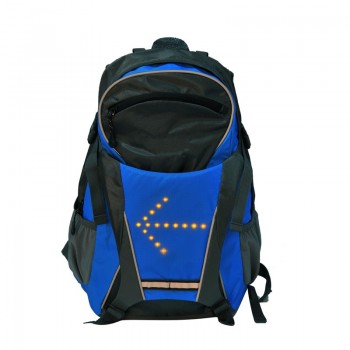 YUANMINGSHI Cycling 18L LED Reflective Safety Backpack Bag With LED Safety Reflective Turn Signal Vest Bag With Remote Control