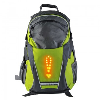 YUANMINGSHI Cycling 18L LED Reflective Safety Backpack Bag With LED Safety Reflective Turn Signal Vest Bag With Remote Control