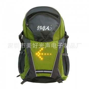 YUANMINGSHI Cycling 18L LED Reflective Safety Backpack Bag With LED Safety Reflective Turn Signal Vest Bag With Remote Control