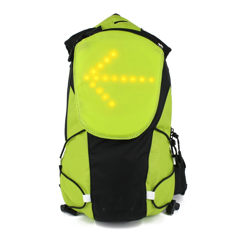 YUANMINGSHI 5L Backpack with Wireless LED Pilot Lamp Security Motorcycle Backpack Bag Reflective LED light  With Remote Control