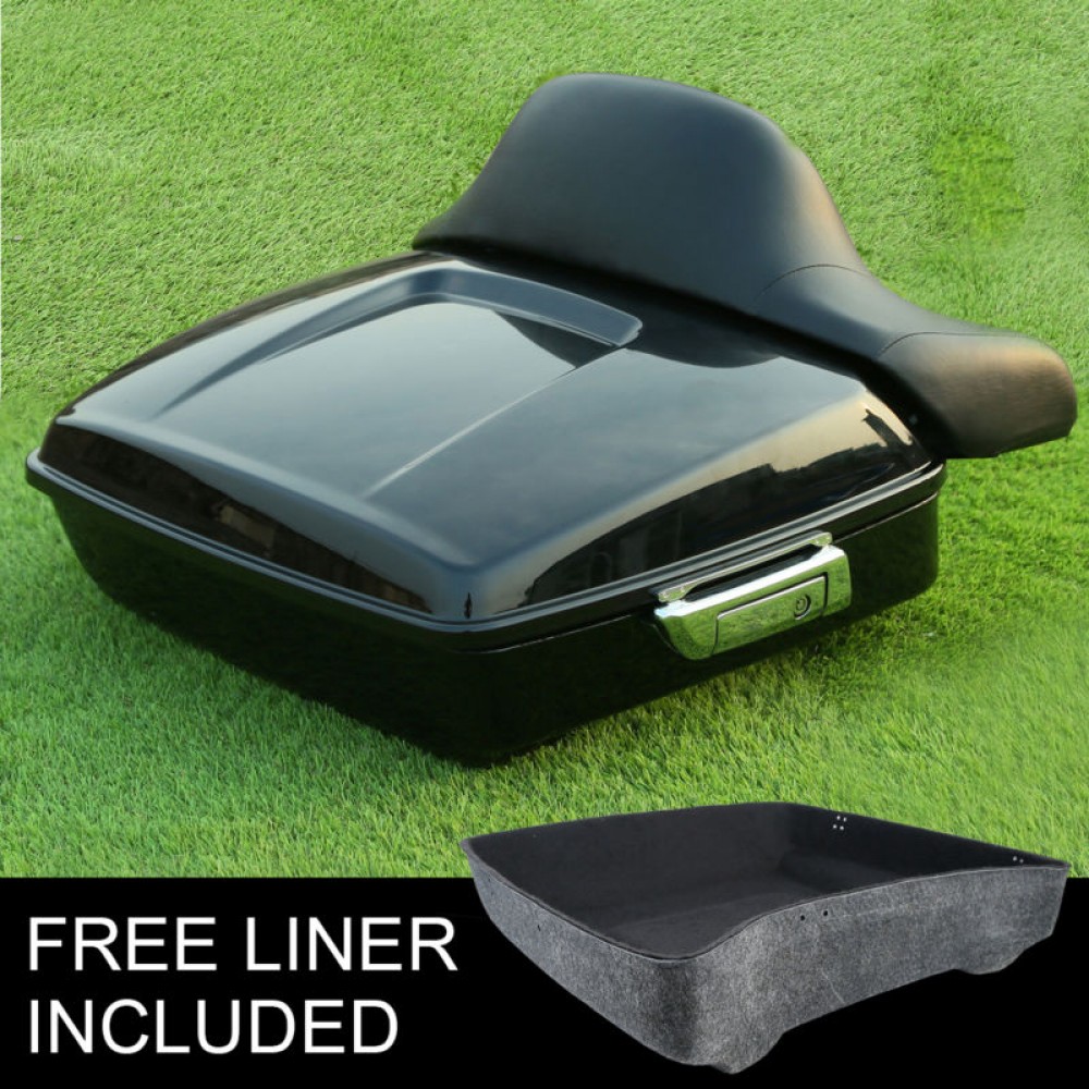 Chopped Tour Pak Trunk Backrest For Harley Touring Road Glide King FLHR FLHX 2014-17