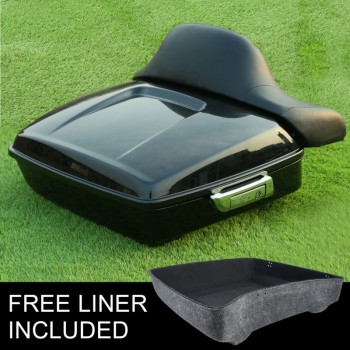 Chopped Tour Pak Trunk Backrest For Harley Touring Road Glide King FLHR FLHX 2014-17