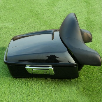 Chopped Tour Pak Trunk Backrest For Harley Touring Road Glide King FLHR FLHX 2014-17