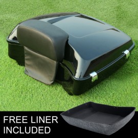 Motorcycle Chopped Tour Pak Pack Trunk Backrest Pad For Harley Touring Street Glide Road King FLHX 14-18 FLTRX FLHR FLHXS