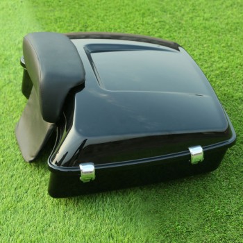 Motorcycle Chopped Tour Pak Pack Trunk Backrest Pad For Harley Touring Street Glide Road King FLHX 14-18 FLTRX FLHR FLHXS