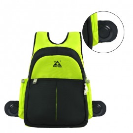 Men Functional Travel Music Backpack Sport Bag Rainproof Outdoor Camping Hiking Backpack with Sound Speaker Bags for School
