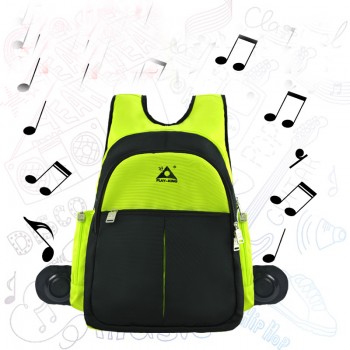 Men Functional Travel Music Backpack Sport Bag Rainproof Outdoor Camping Hiking Backpack with Sound Speaker Bags for School