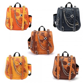 Motorcycle Sissy Bar Tool Scooter Bags For Harley Sportster XL883 XL1200 Storage PU Leather Top case Water resistance Backpack