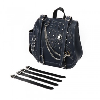 Motorcycle Sissy Bar Tool Scooter Bags For Harley Sportster XL883 XL1200 Storage PU Leather Top case Water resistance Backpack