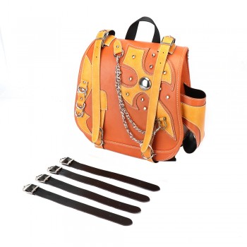 Motorcycle Sissy Bar Tool Scooter Bags For Harley Sportster XL883 XL1200 Storage PU Leather Top case Water resistance Backpack