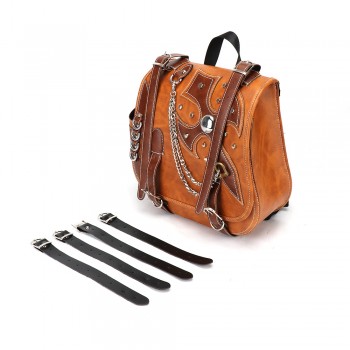 Motorcycle Sissy Bar Tool Scooter Bags For Harley Sportster XL883 XL1200 Storage PU Leather Top case Water resistance Backpack