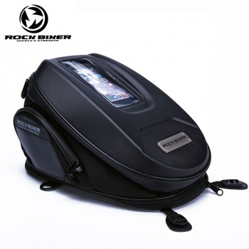 ROCKBIKER Motorbike Saddle Bag Oil Fuel Tank Bag Motorbike Motocross Rear Bag Rain Cover Travel Knight Rider Moto Bag
