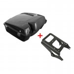 Motorcycle Chopped Tour Pak Pack Trunk Backrest and Mounting Rack For Harley Touring Road King Street Glide FLHR FLTR FLHX 09-13