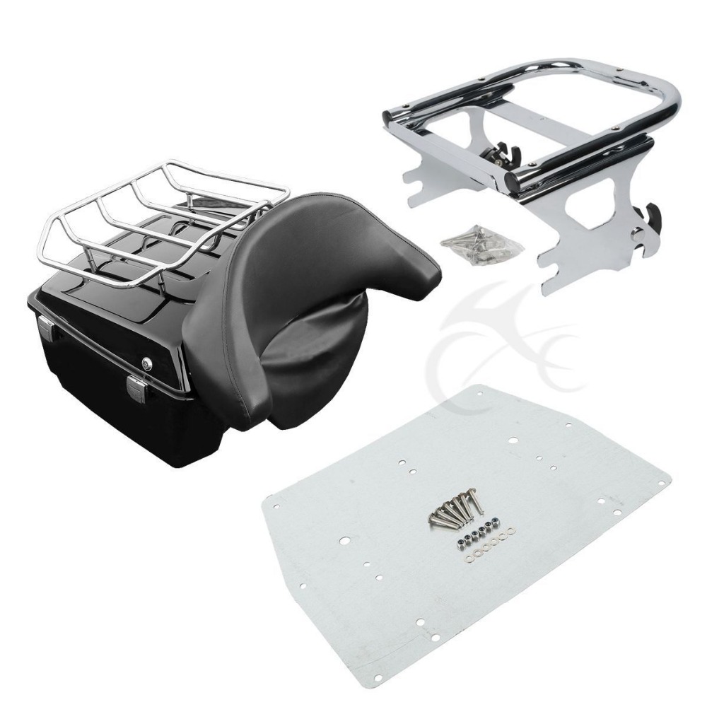 King Tour Pak Pack Trunk For Harley Road King Electra Glide FLHT FLTR FLHX 1997-2008