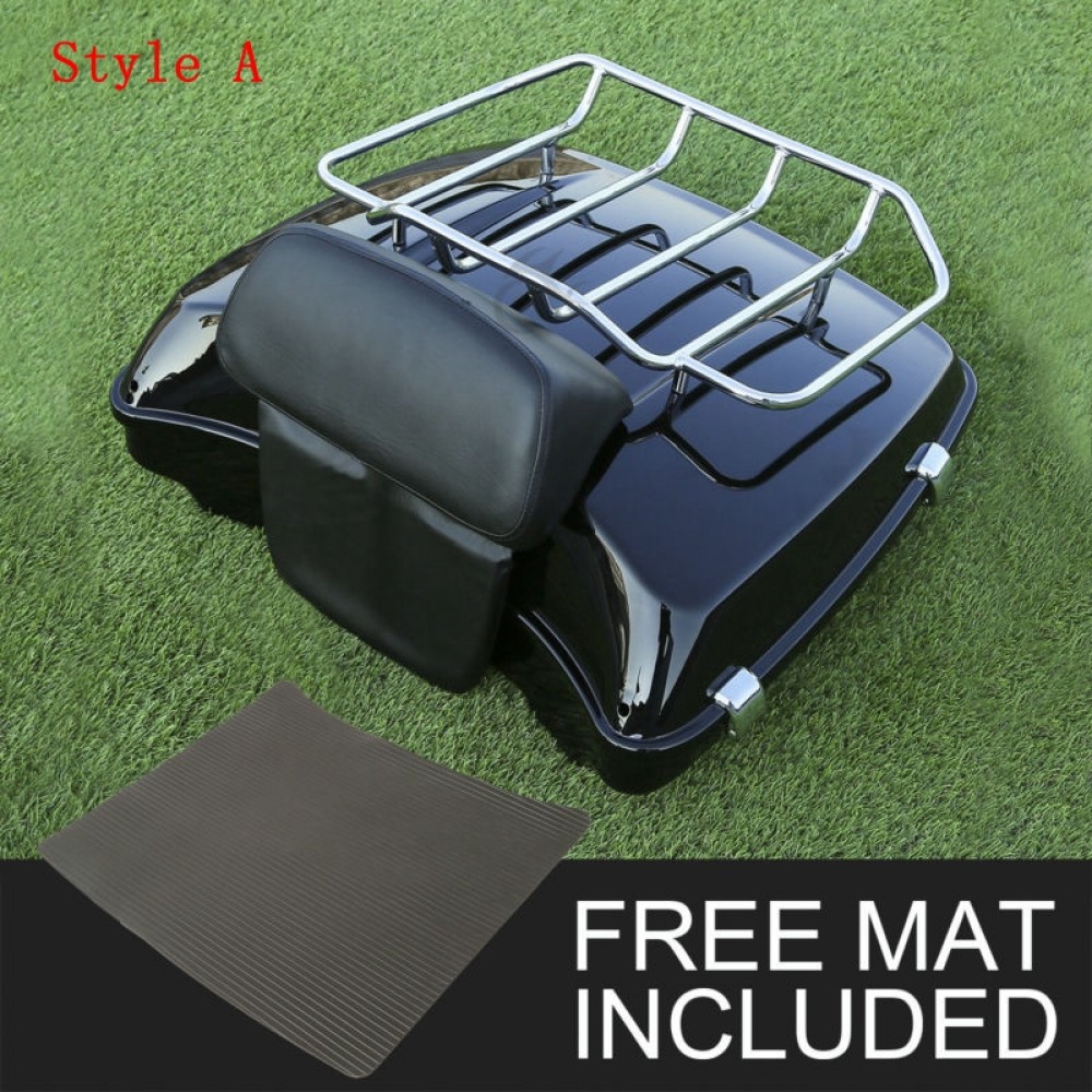 Motorcycle Razor Chopped King Tour Pak Luggage Rack Backrest For Harley Touring Road King Street Electra Glide FLHR FLHX FLTR