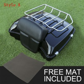 Motorcycle Razor Chopped King Tour Pak Luggage Rack Backrest For Harley Touring Road King Street Electra Glide FLHR FLHX FLTR