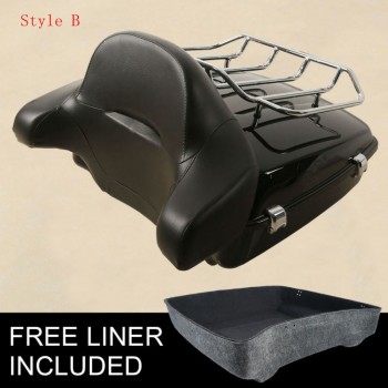 Motorcycle Razor Chopped King Tour Pak Luggage Rack Backrest For Harley Touring Road King Street Electra Glide FLHR FLHX FLTR