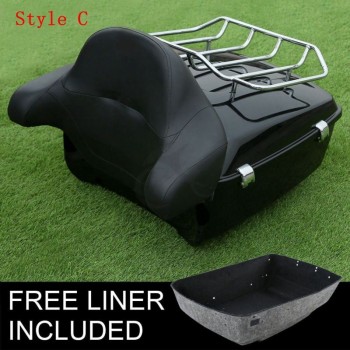 Motorcycle Razor Chopped King Tour Pak Luggage Rack Backrest For Harley Touring Road King Street Electra Glide FLHR FLHX FLTR