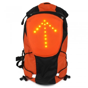 YUANMINGSHI Motorcycle Reflective Backpack Bag with Wireless Security Cycling Safety LED Backpack 5L With Remote Control