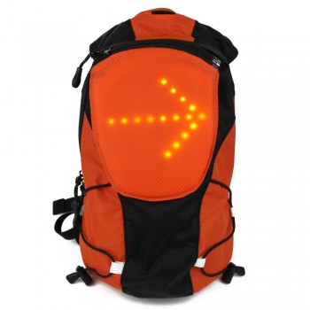 YUANMINGSHI Motorcycle Reflective Backpack Bag with Wireless Security Cycling Safety LED Backpack 5L With Remote Control