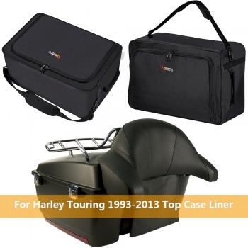 for Harley Electra Glide 1993-2013 Tour-Pak Liner Luggage Bag Black Expandable Inner Bags Container Classic FLHTC FLHTK FLHTCI