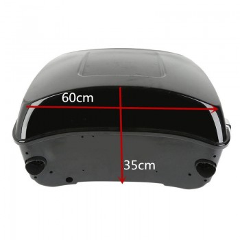 TCMT Rear Tour Pak Pack Trunk + Latch Key For Harley Electra Road King Street Glide FLT FLHT FLHTCU FLTRX Ultra-Classic