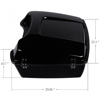Motorcycle Bike Tour Pak Pack Trunk with black Latch Key For Harley Touring FLHT FLHR FL Road Electra Street Glide 97-13