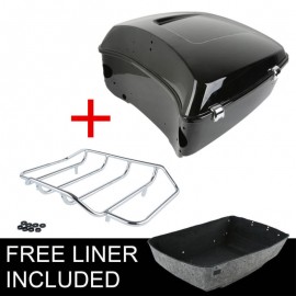 Motorcycle Motorbike King Tour Pak Pack Trunk Top Rack For Harley Touring Models Road King Electra Street Glide 14-18