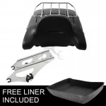 Motorcycle Chopped Tour Pak Pack Trunk Backrest Two Up Rack For Harley Touring Road King Street Electra Glide 2014-2018 16