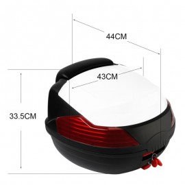 Motorbike Tail Bags Box Luggage Trunk Top Case Helmet Storage with Key backrest For Touring Scooter Cruiser Dirt Bike New