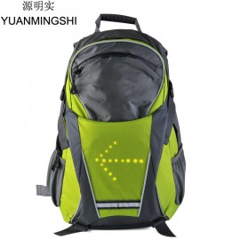 YUANMINGSHI Cycling Motorcycle High Visiblity 18L Backpack Bag With Turn Signal Reflective Vest Backpack for Night Cycling