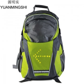 YUANMINGSHI Cycling Motorcycle High Visiblity 18L Backpack Bag With Turn Signal Reflective Vest Backpack for Night Cycling
