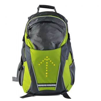 YUANMINGSHI Cycling Motorcycle High Visiblity 18L Backpack Bag With Turn Signal Reflective Vest Backpack for Night Cycling