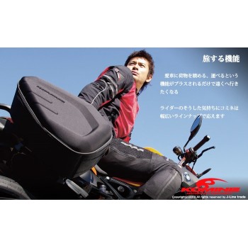 New K brand SA212 motorcycle Riding bag Motorcycle Saddle bag Waterproof cover can put helmet