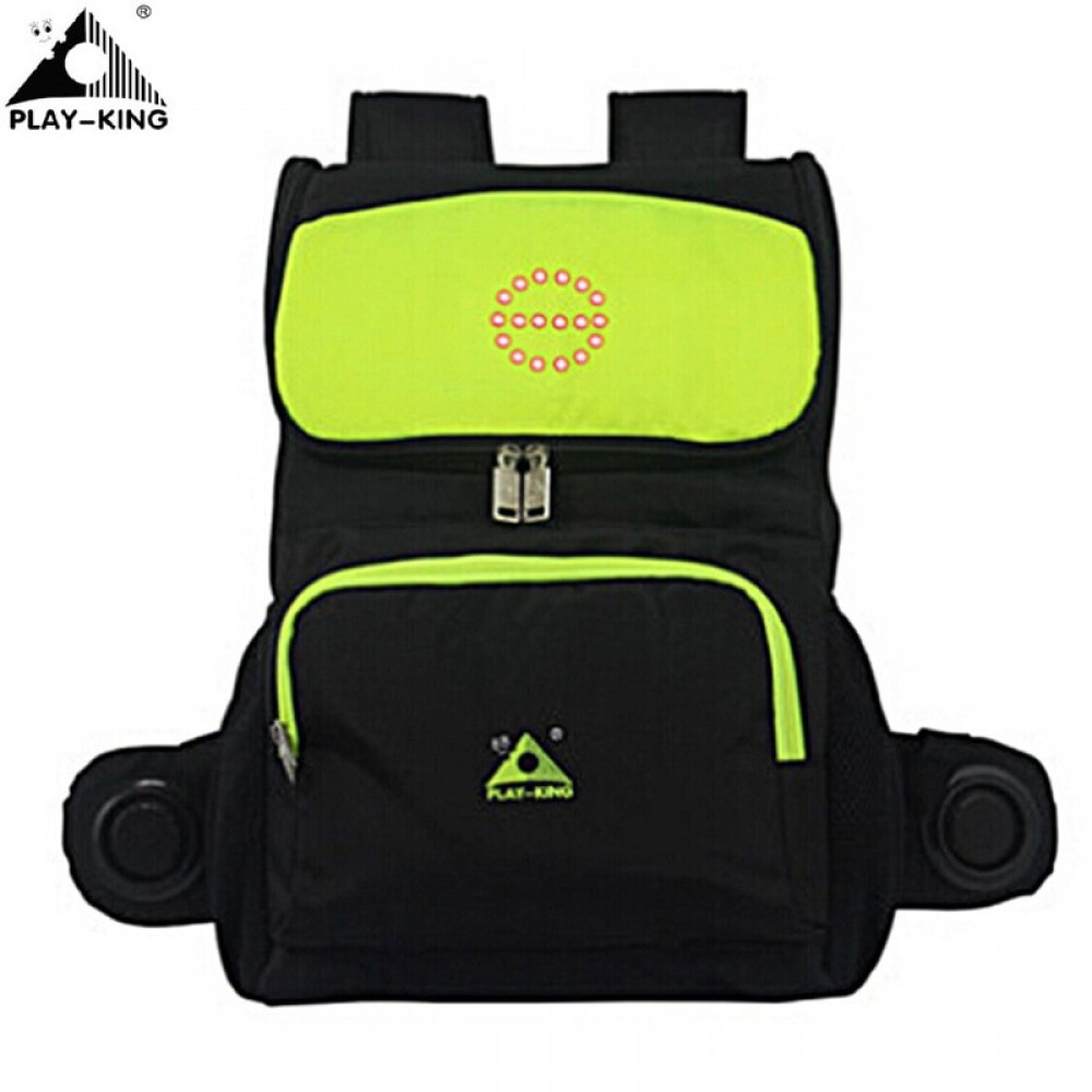 PLAYKING Cycling Motorcycle Backpack Bag With Reflective Safety LED Indicator Light With Speaker For Bicycle Backpack Bag