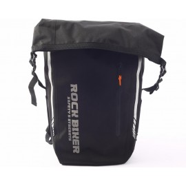 Free shipping 2017 Rock biker D-Elements Waterproof Roll Top Backpack/Gear Bag, Stealth-Black, 26.4 L