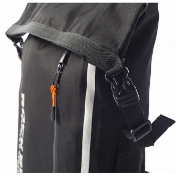Free shipping 2017 Rock biker D-Elements Waterproof Roll Top Backpack/Gear Bag, Stealth-Black, 26.4 L