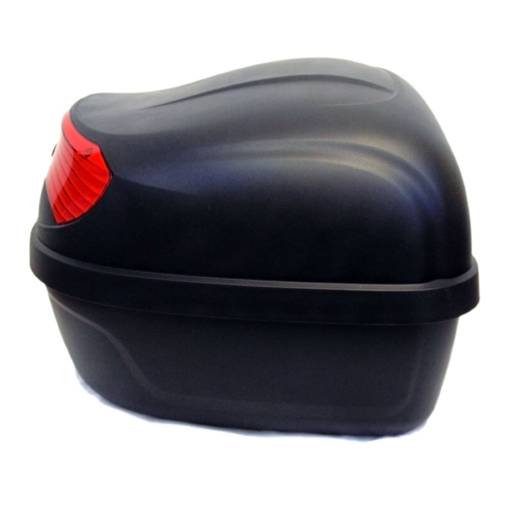 2019 New Fashion 29L Motor Topcase Carrier Box Rear Trunk Black Luggage Hard Tail Box 39.5*39.5*30.5 Topcase