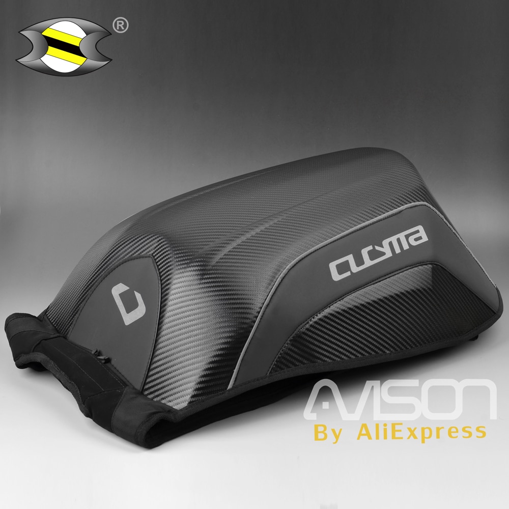 Motorcycle Backpack Helmet Bag Hang Motorbike Hard Shell Bag Fashion Bags Carbon Fiber Decorative Pattern Can Put Computer Shoes