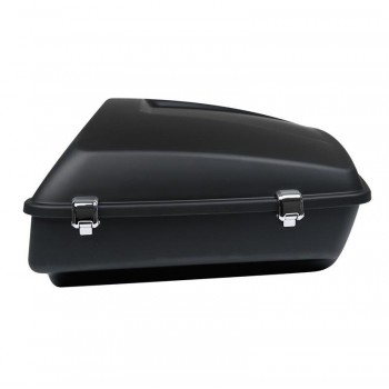 Motorcycle Matt Black Chopped Tour Pak Trunk W/ Backrest For Harley Touring Street Electra Glide Road King FLTRX Models 14-18