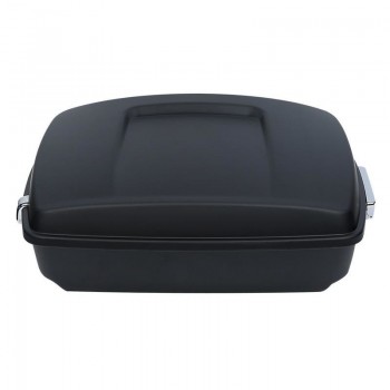 Motorcycle Matt Black Chopped Tour Pak Trunk W/ Backrest For Harley Touring Street Electra Glide Road King FLTRX Models 14-18