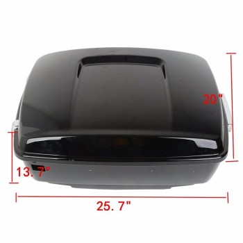 Motorcycle Moto King Tour Pak Pack Trunk Top Rack For Harley Touring Road Electra Glide Models 2014-2018 17