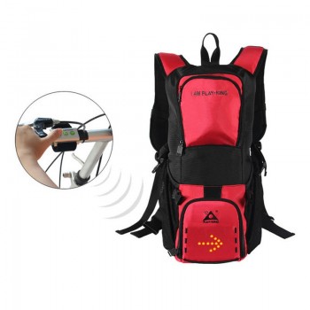 PLAYKING LED Turn Signal Reflective Cycling Backpack Bag For Travel Night Safety Cycling Backpack for Safety Night Riding Bag