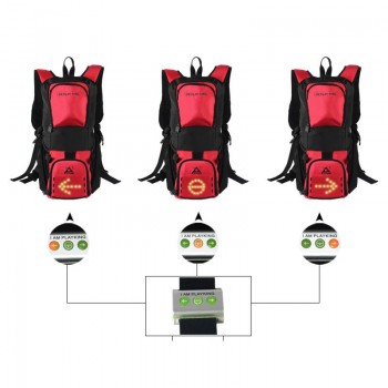 PLAYKING LED Turn Signal Reflective Cycling Backpack Bag For Travel Night Safety Cycling Backpack for Safety Night Riding Bag
