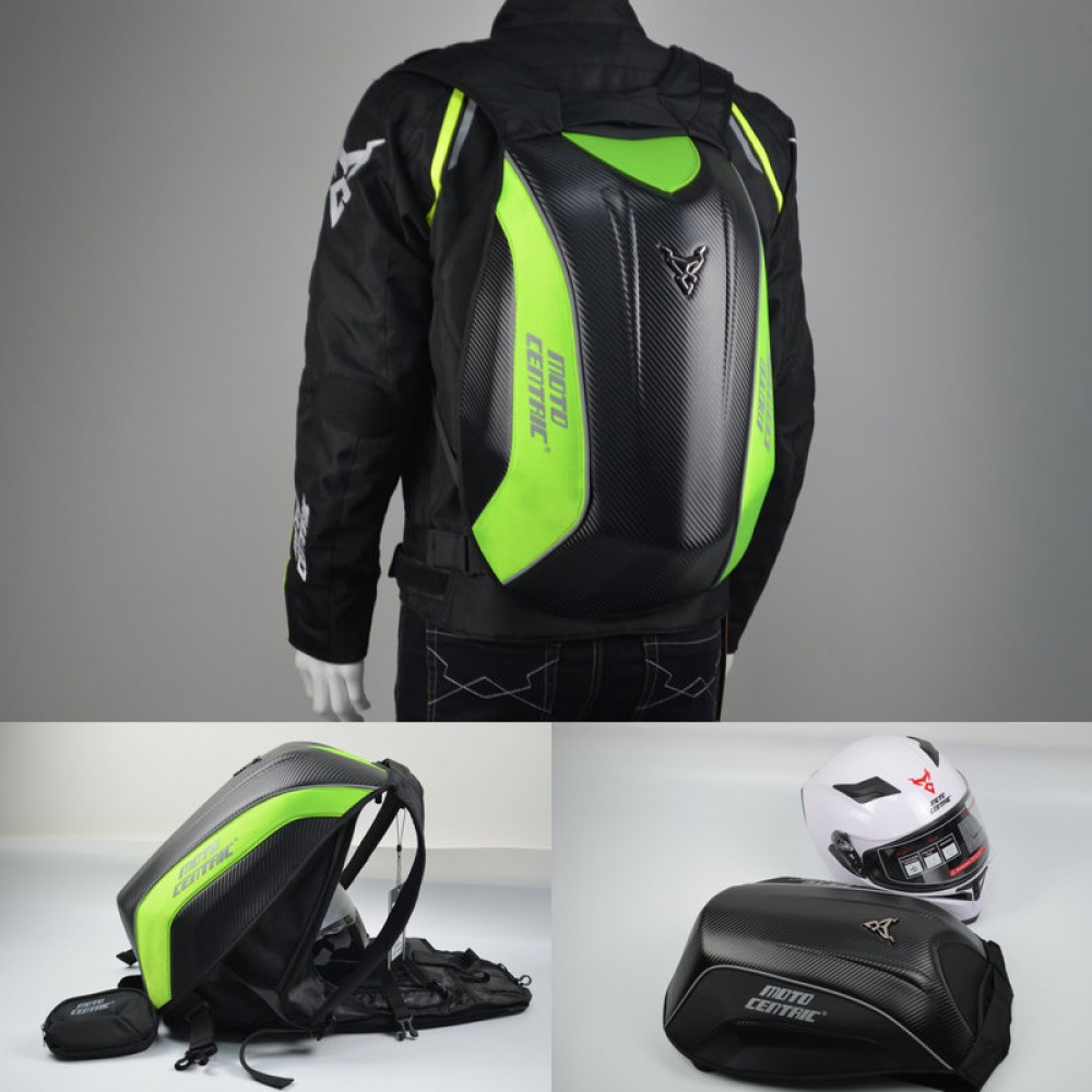 Motorcycle helmet backpacks  Carbon Fiber backpack Motocross Racing Riding bag motorcycle outdoor sports bag Hard shell Backpack