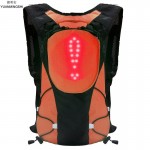 YUANMINGSHI High Visibility Reflective Cycling Safety LED Backpack Bag With Remote Control for Night Cycling Safety Rucksack