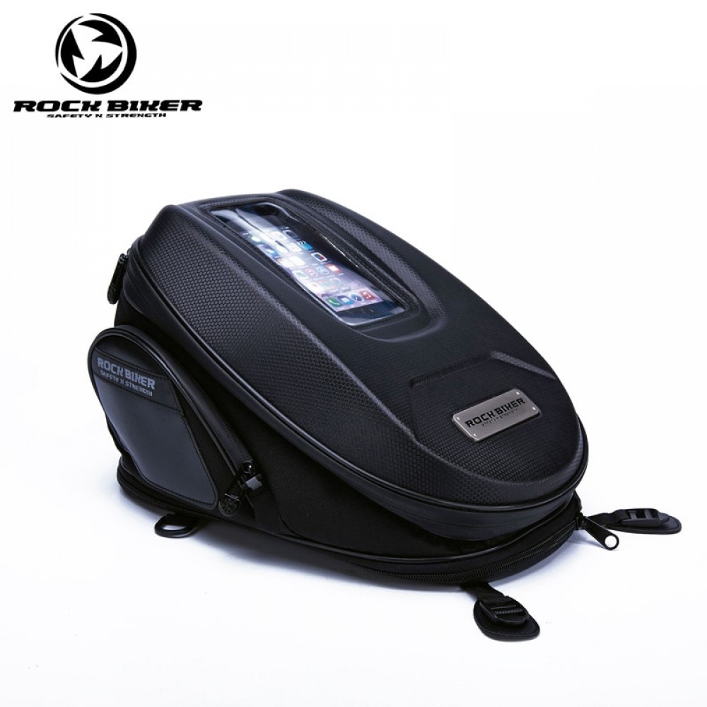 Rock Biker brand locomotive oil tank hard shell waterproof large capacity side package travel motorcycle riding bag