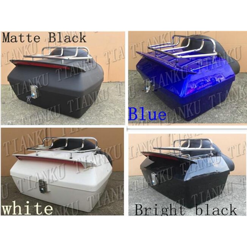 New Trunk Tail Box Luggage Backrest With Brake light For Yamaha VStar 400 650 1100 1300 Virago Xv 250 535 750 1100 Road Star
