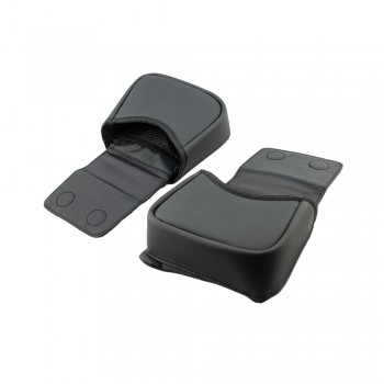 Motorcycle Leather Fairing Lower Door Pockets for Harley Ultra Limited CVO 14 Street Electra Road Glide Tri Glide